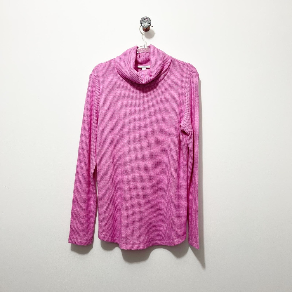 Women's Croft & Barrow® Waffle-Weave Turtleneck Sweater size s